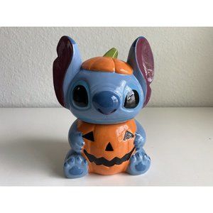 Disney Pumpkin Stitch Halloween Cookie Jar 2022 Stitch from Lilo & Stitch 1 Flaw